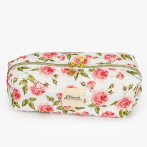 trousse artisanale tissu fleuri