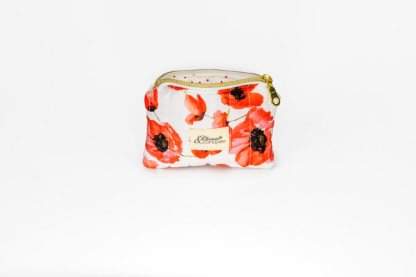 Mini Trousse - Porte-monnaie Coquelicots