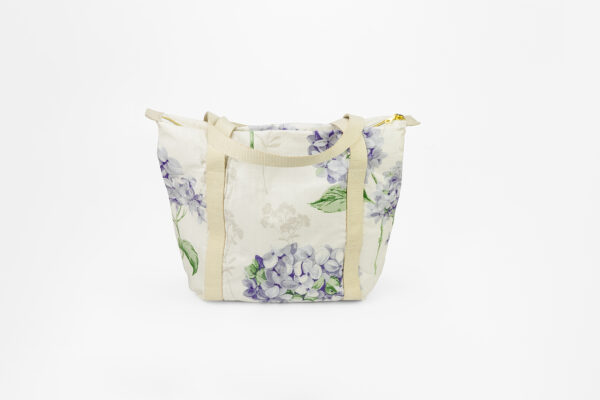 Sac cabas hortensia bleu shabby chic – Image 4