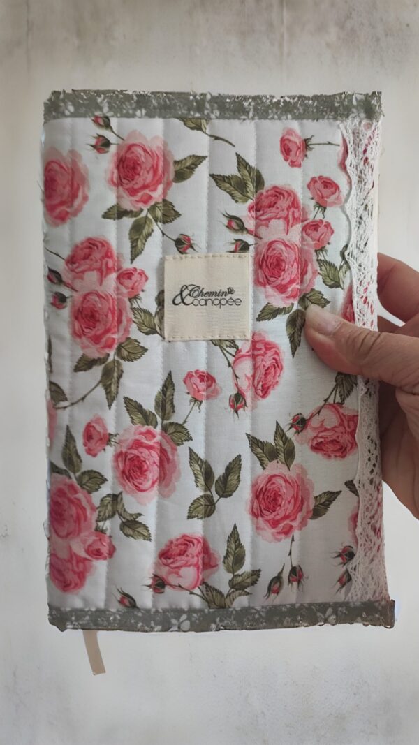 Housse agenda ou carnet A5 Roses anciennes