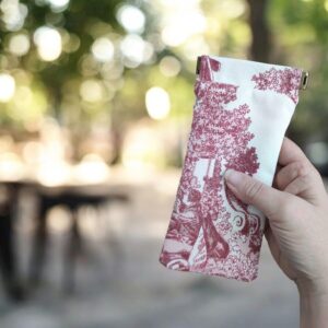 etui à lunettes toile de jouy