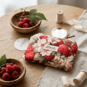 Mini Trousse - Porte-monnaie Framboises