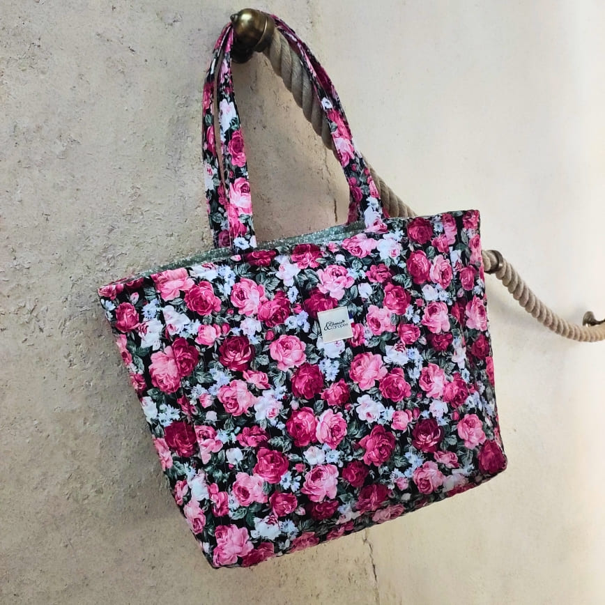 sac cabas roses de minuit