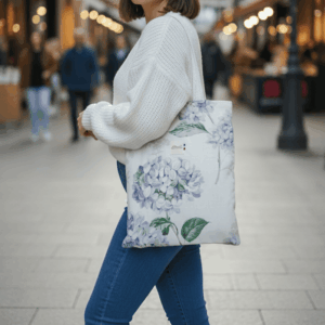 tote bag hortensias de bretagne Chemin et canopee
