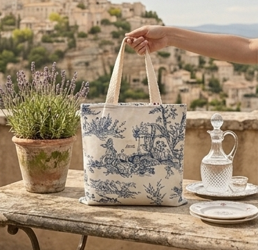 tote jouy bleu